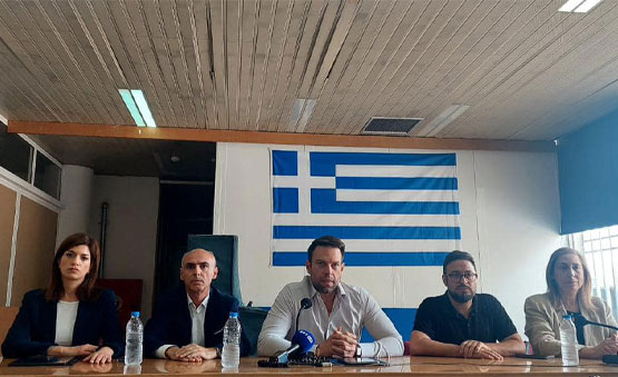 Συνάντηση με εργαζόμενους της ΔΥΠΑ με τον πρόεδρο του ΣΥΡΙΖΑ-ΠΣ Στέφανο Κασσελάκη